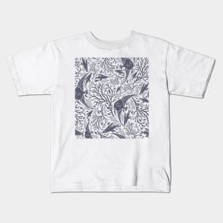 Black and White Deep Sea Fish Kids T-Shirt